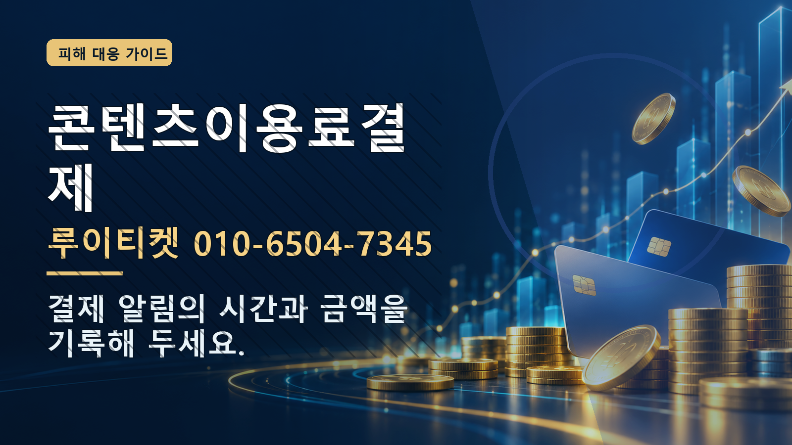 콘텐츠이용료결제: 루이티켓 010-6504-7345 · 결제 알림의 시간과 금액을 기록해 두세요.